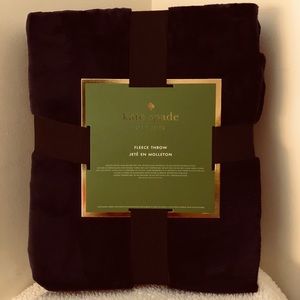 Kate Spade Navy Fleece Throw